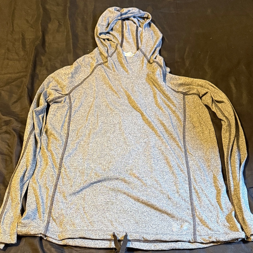 Gray Under Armour Hooded Sweatshirt